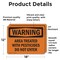 Signmission Treated With Pesticides Do Not Enter OSHA Warning Sign, Vinyl Decal, 18in W x 12in L, 2PK OS-2PACK-WS-D-1218-L-12438 - alternate 4